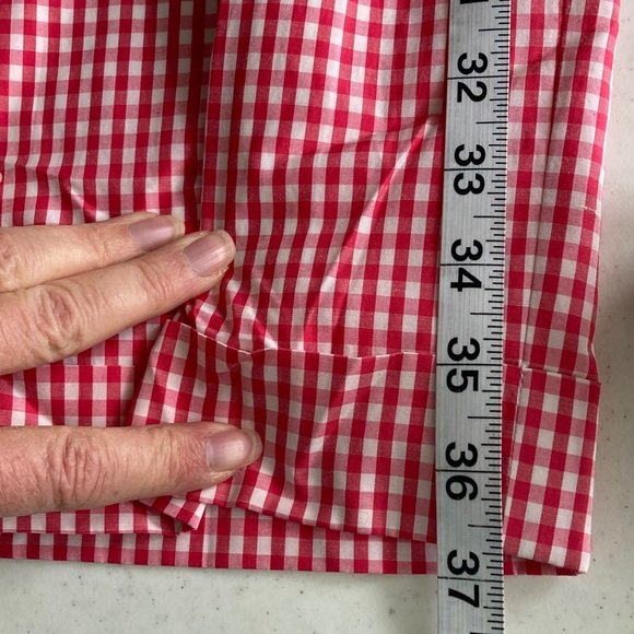 Talbots Pink &White Gingham Check Pants - Picture 3 of 4